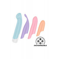 Универсальный набор для интимной стимуляции Satisfyer Playful Four с 4 разноцветными насадками