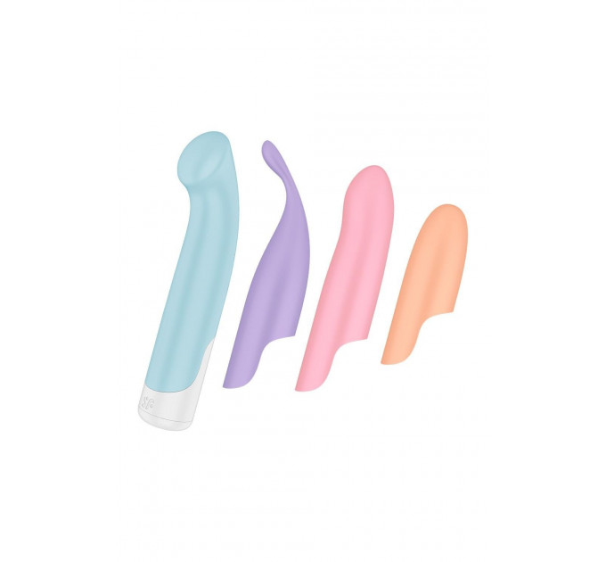 Универсальный набор для интимной стимуляции Satisfyer Playful Four с 4 разноцветными насадками