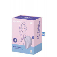 Вакуумный стимулятор Satisfyer Pearl Diver для клитора, с вибрацией, лиловый Вакуумный стимулятор Satisfyer Pearl Diver для клитора, с вибрацией, лиловый