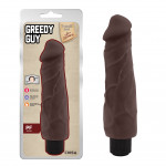 Вибромассажер реалистичный из киберкожи Chisa T-skin ReaL Greedy Guy, коричневый