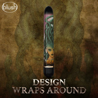 Вибратор Дамский пальчик Blush The Realm Medusa черно-зеленый