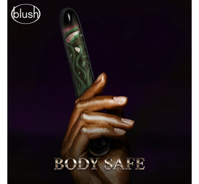 Вибратор Дамский пальчик Blush The Realm Medusa черно-зеленый