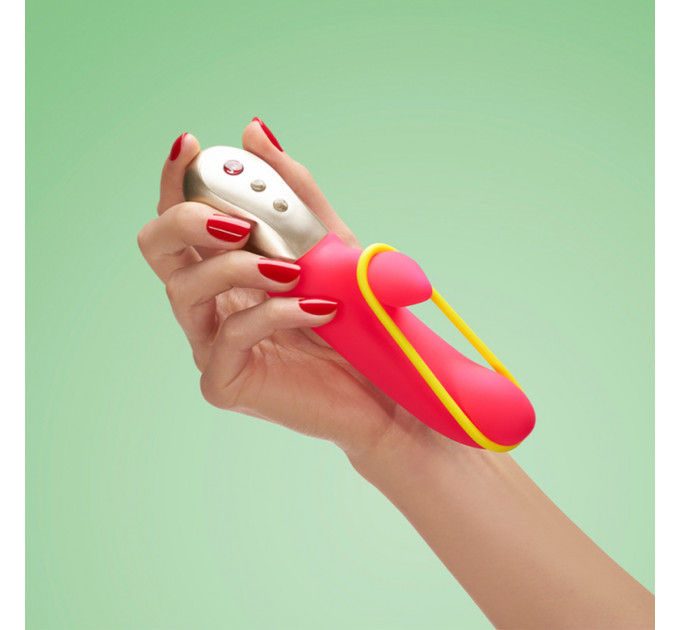 Вибратор-кролик Fun Factory Amorino, силиконовый, розовый