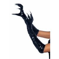 Виниловые перчатки с когтями Leg Avenue Vinyl claw gloves S