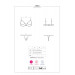 Комплект Obsessive Letica 2 pcs cupless set black S/M