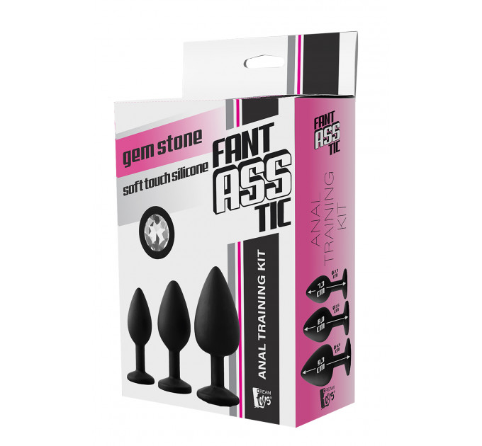 Набір анальних пробок Dream Toys Fantasstic White Stone
