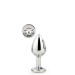 Dt21785 анальна пробка з каменем GLEAMING LOVE SILVER PLUG SMALL
