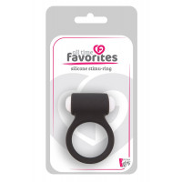 Эрекционное кольцо LIT-UP SILICONE STIMU RING 3, BLACK