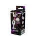 Dt21785 анальна пробка з каменем GLEAMING LOVE SILVER PLUG SMALL