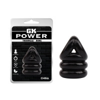 Эрекционное кольцо Chisa GK Power Triangle++ Ring с утяжкой на мошонку, черное