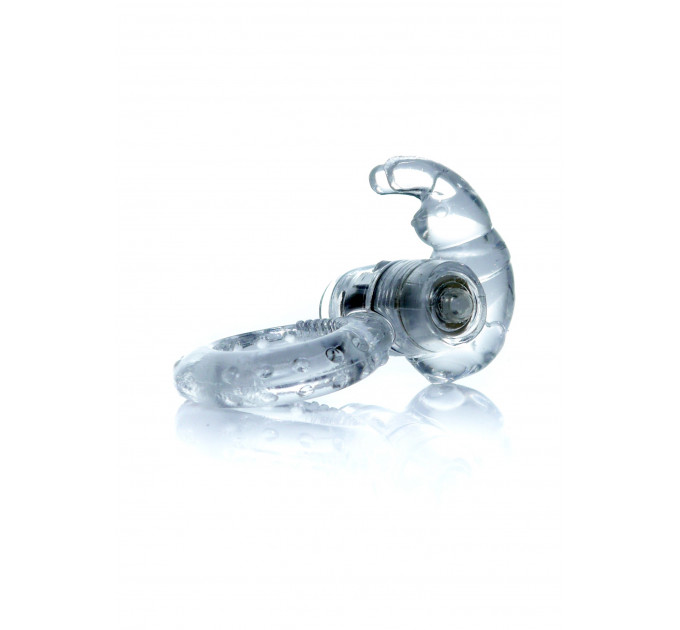 Ерекційне кільце з вібрацією Rabbit Vibro CockRing Clear