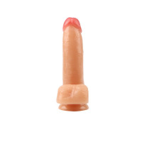 Фалоімітатор реалістичний з мошонкою Chisa Keep Love Bedi Dildo на присосці, бежевий