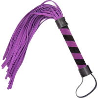 Флоггер DS Fetish Leather flogger M purple Флоггер DS Fetish Leather flogger M purple