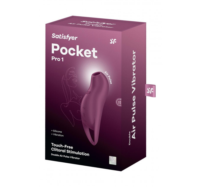 Клиторальный стимулятор с воздушными импульсами Satisfyer Pocket Pro 1 фиолетовый