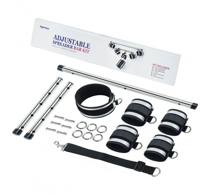 Комплект фіксуючої розпірки з регулюванням Roоmfun Adjustable Spreader Bar Kit чорний/сірий