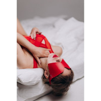 Маска на глаза MD3 RED полиуретан