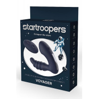Массажер простаты с вибрацией и пультом управления Dream Toys Star Troopers Voyager, черный