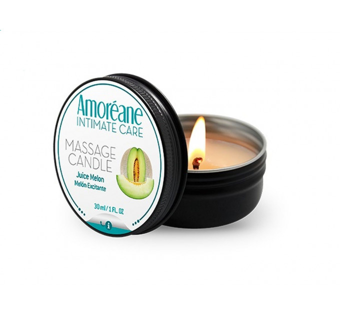 Масажна свічка Amoreane Candle "Соковита Диня" 30 мл
