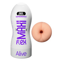 Мастурбатор в колбе Alive Maxi Flex с анальным отверстием