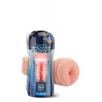 Мастурбатор Анус в колбе Global Novelties Happy Ending, с внутренним рельефом, бежевый