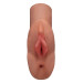 Мастурбатор Pipedream PDX Plus Perfect Pussy Double бежевий, 14 см