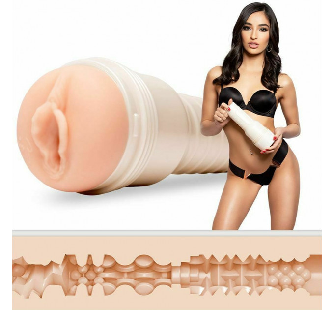 Мастурбатор вагина в колбе Fleshlight Emily Willis киберкожа (Superskin), бежевый