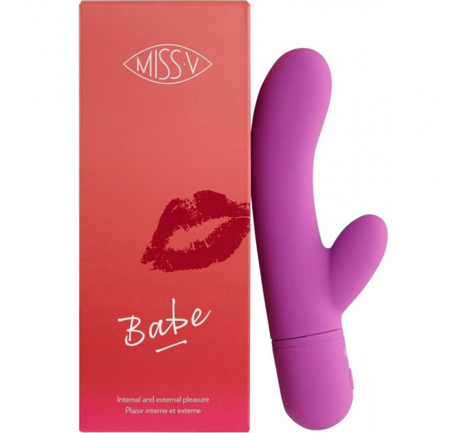 Вибратор-кролик Babe Pretty Violet Miss V, фиолетовый