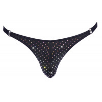Чоловічі стрінги зі стразами Sven Joy Ment Men's String, чорний, L
