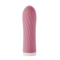 Мини-вибратор рельефный Sweet Em Velvet Lure, розовый