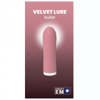 Мини-вибратор рельефный Sweet Em Velvet Lure, розовый