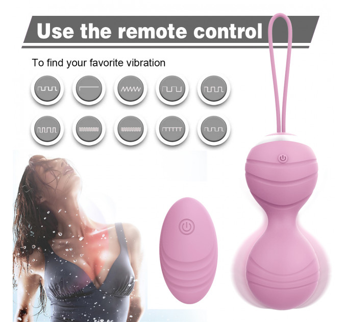 Набор вагинальных виброшариков Every Night Toys Beata, 4 шт, с дистанционным пультом, сиреневый