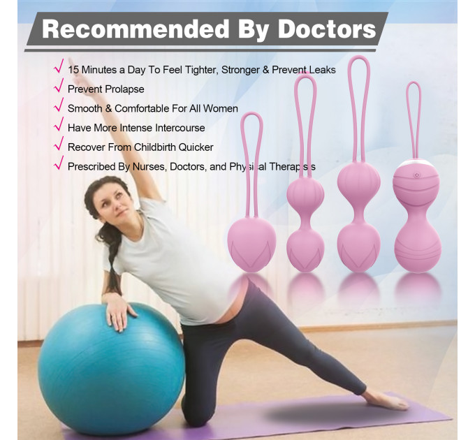 Набор вагинальных виброшариков Every Night Toys Beata, 4 шт, с дистанционным пультом, сиреневый