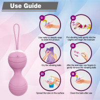 Набір вагінальних віброкульок Every Night Toys Beata, 4 шт, з дистанційним пультом, бузковий