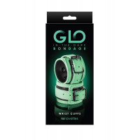 Наручиники, светятся в темноте NS Novelties GLO BONDAGE WRIST CUFF GREEN