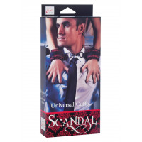Наручники на липучках Scandal CalExotics, красно-черные