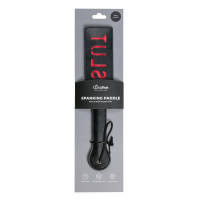Паддл с надписью Slut от Easy Toys, черный с красным, 33 см