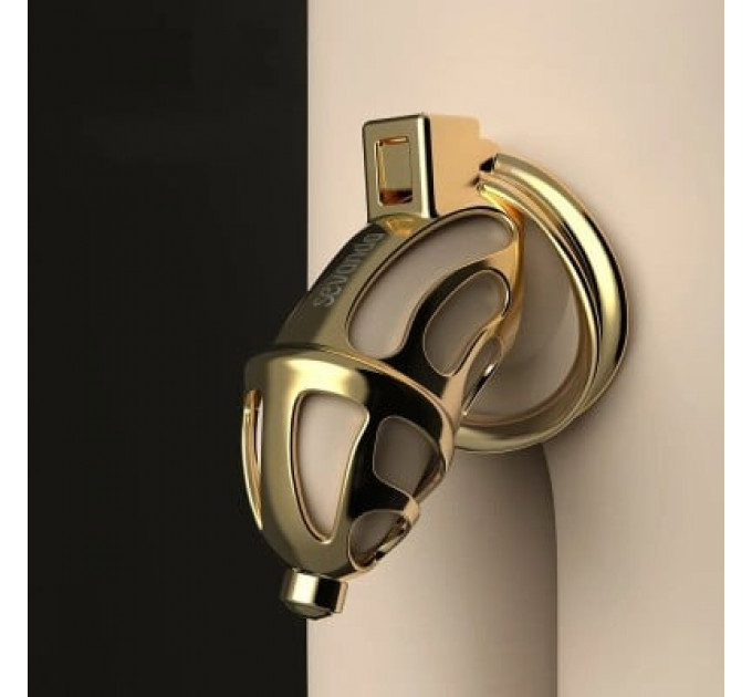 Пояс верности металлический Lockink Sevanda с 3 кольцами разного диаметра, золотистый