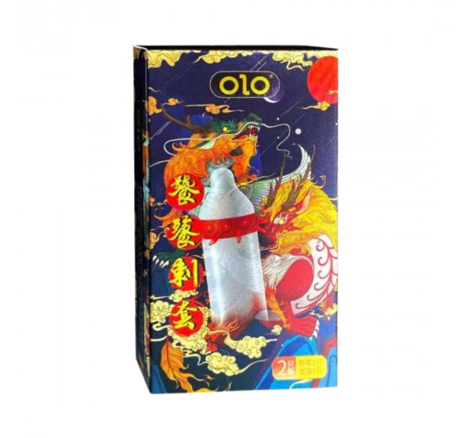 Презерватив OLO с усиками + шарик "Taotie Spiny condom" (в комплекте 1 презератив + 1 шарик)