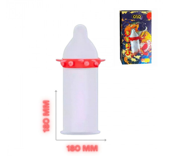 Презерватив OLO с усиками + шарик "Taotie Spiny condom" (в комплекте 1 презератив + 1 шарик)