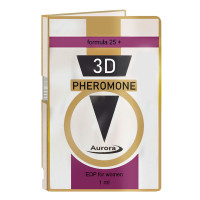 ПРОБНИК Духи з феромонами жіночі 3D Pheromone formula 25+, 1 мл ПРОБНИК Духи з феромонами жіночі 3D Pheromone formula 25+, 1 мл