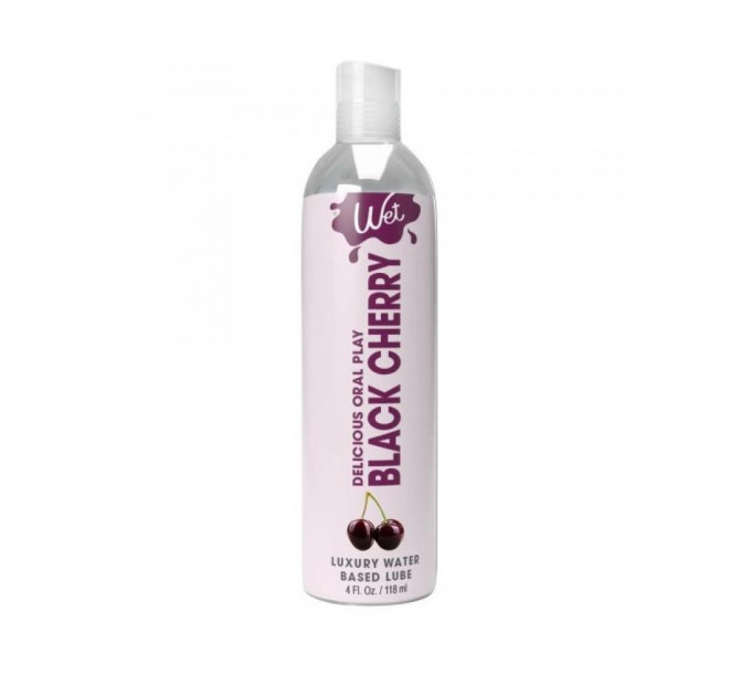 Лубрикант съедобный со вкусом черешни Wet Black Cherry, 118 мл