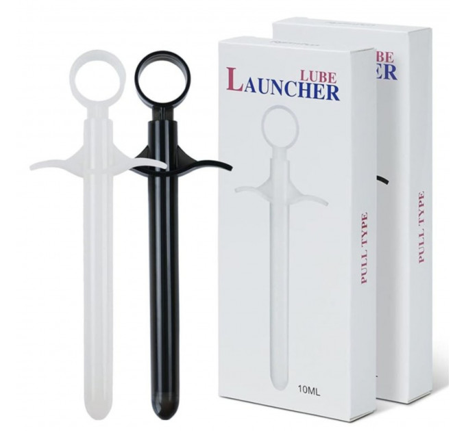 Шприц Roomfun LUBE Launcher для введення мастила чорний, 10 мл