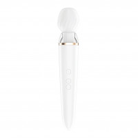 Смарт массажер-микрофон Satisfyer Double Wand-er Connect App белый
