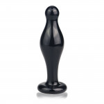 Скляна Анальна пробка 4,5" Glass Romance Black