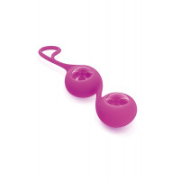 Стеклянные вагинальные шарики Glamy Cristal Love Balls для тренировки интимных мышц, розовые
