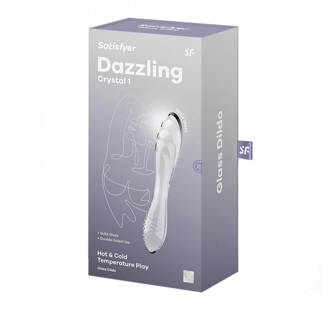 Стеклянный фаллоимитатор Satisfyer Dazzling Crystal 1 Transparent прозрачный