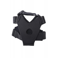 Страпон на ногу для проникновения без рук Sportsheets Pivot фетиш-аксессуар, черный