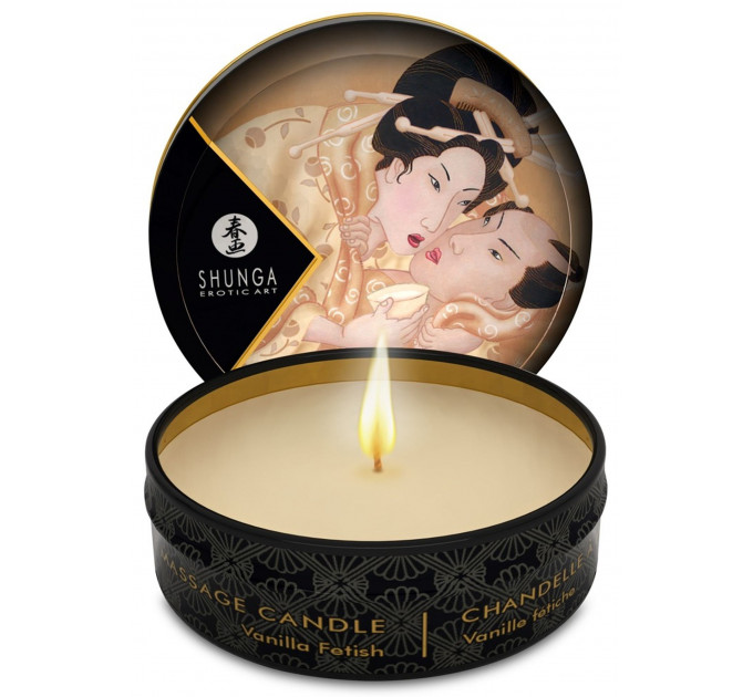 Свічка для масажу Shunga Desire Massage Candle Vanilla з ароматом ванілі, 30 мл