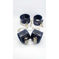 Система фиксации с замками DS Fetish ankle spreader bar black