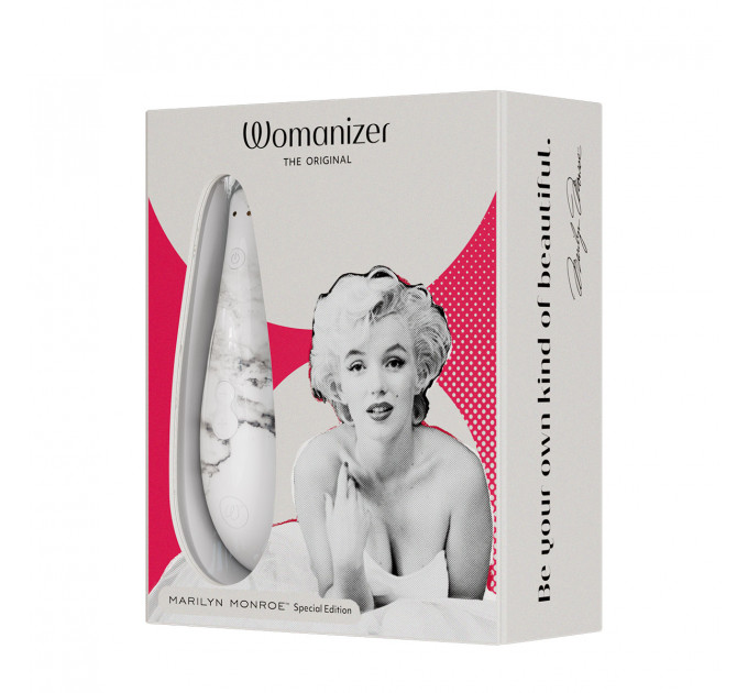 Вакуумный стимулятор клитора Womanizer Marilyn Monroe White Marble